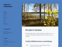 Tablet Screenshot of kivijarvenkylayhdistys.net